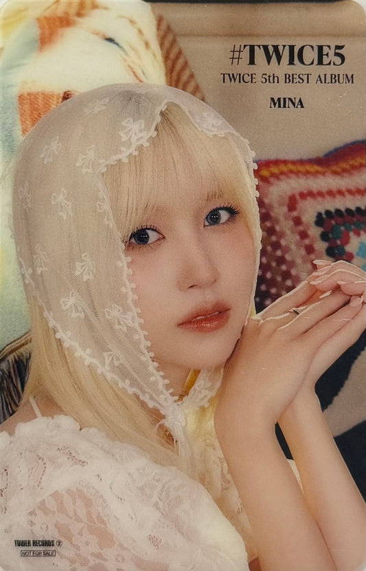 TWICE - '#TWICE5' Tower Records Transparent Pre-Order Benefits Photocards